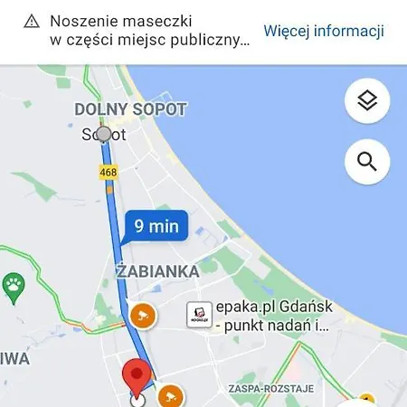 شقة Centrum Apartament Oliwa *